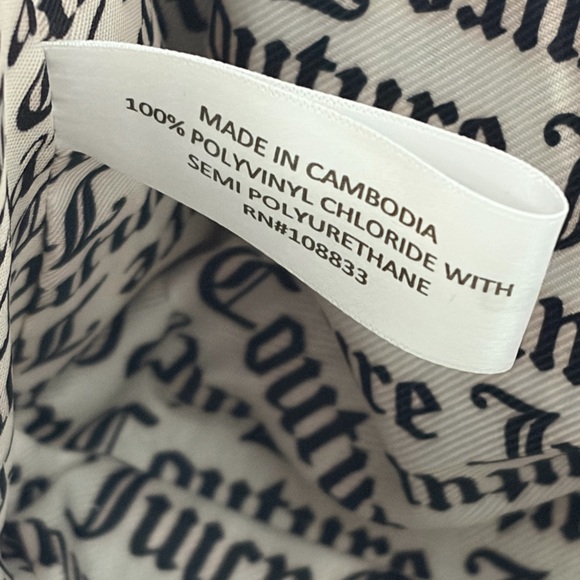 Juicy Couture Billboard Faux Leather Tote Multi-Rose Print With Crossbody Strap - Picture 8 of 8